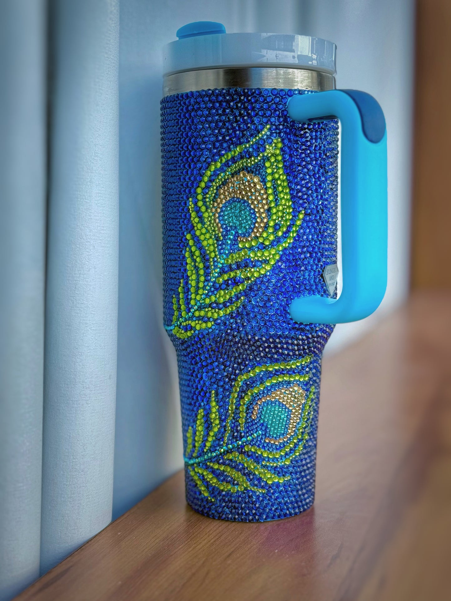 The Divine Radiance Peacock tumbler🦚