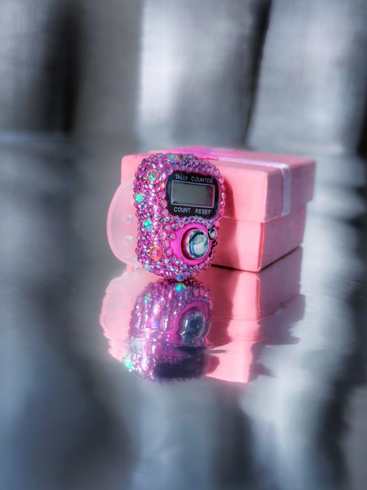 Rose Aura - Pink Digital Jaap Mala Counter for Mantra Chanting & Meditation