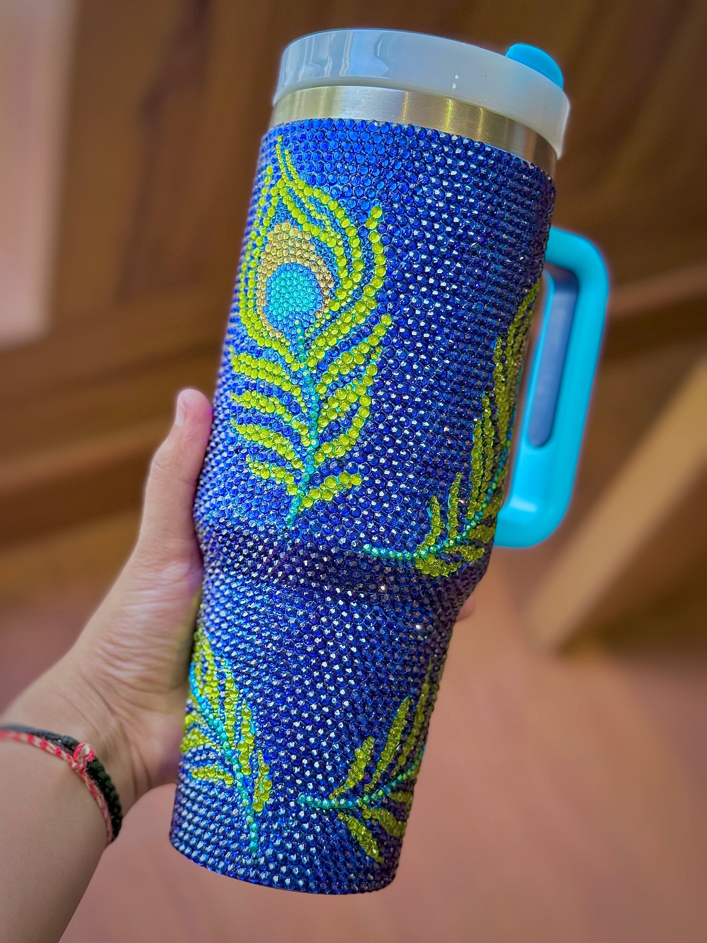 The Divine Radiance Peacock tumbler🦚