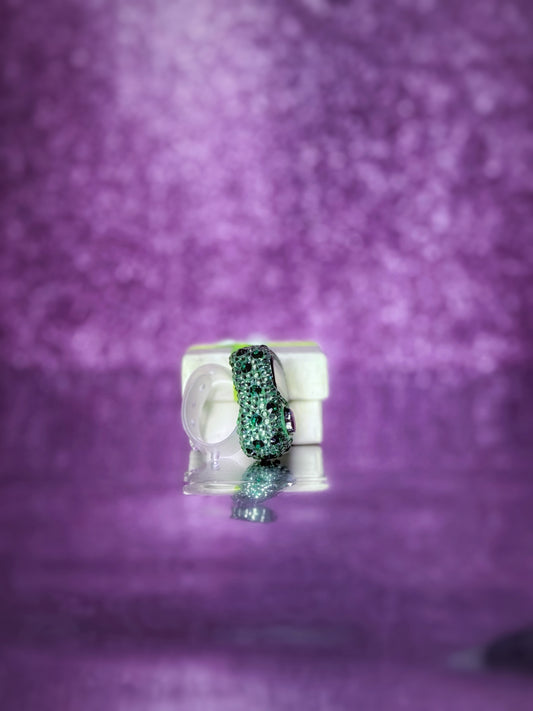 Emerald Grace – Green Digital Jaap Mala Counter for Mantra Chanting & Meditation