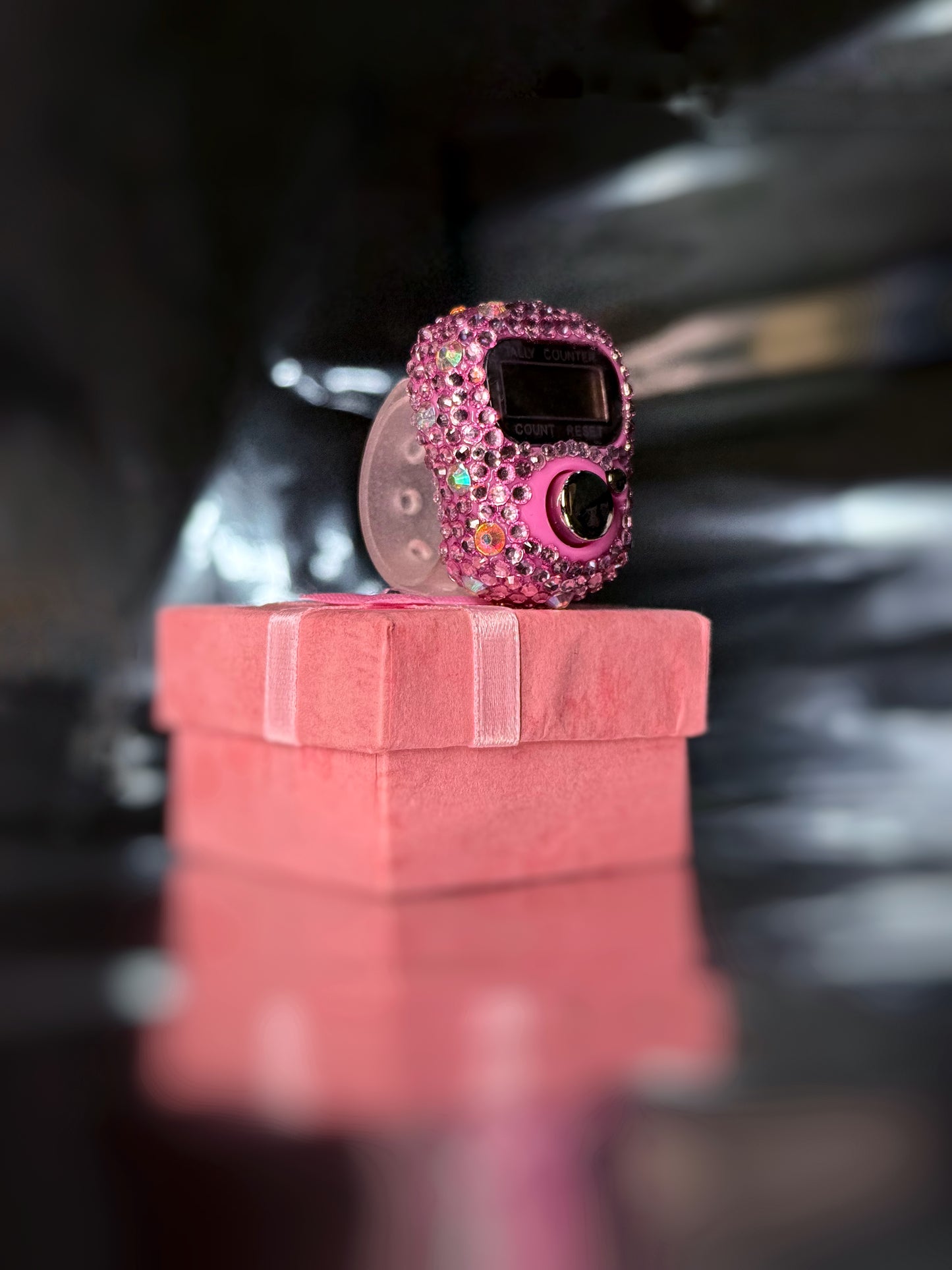 Rose Aura - Pink Digital Jaap Mala Counter for Mantra Chanting & Meditation