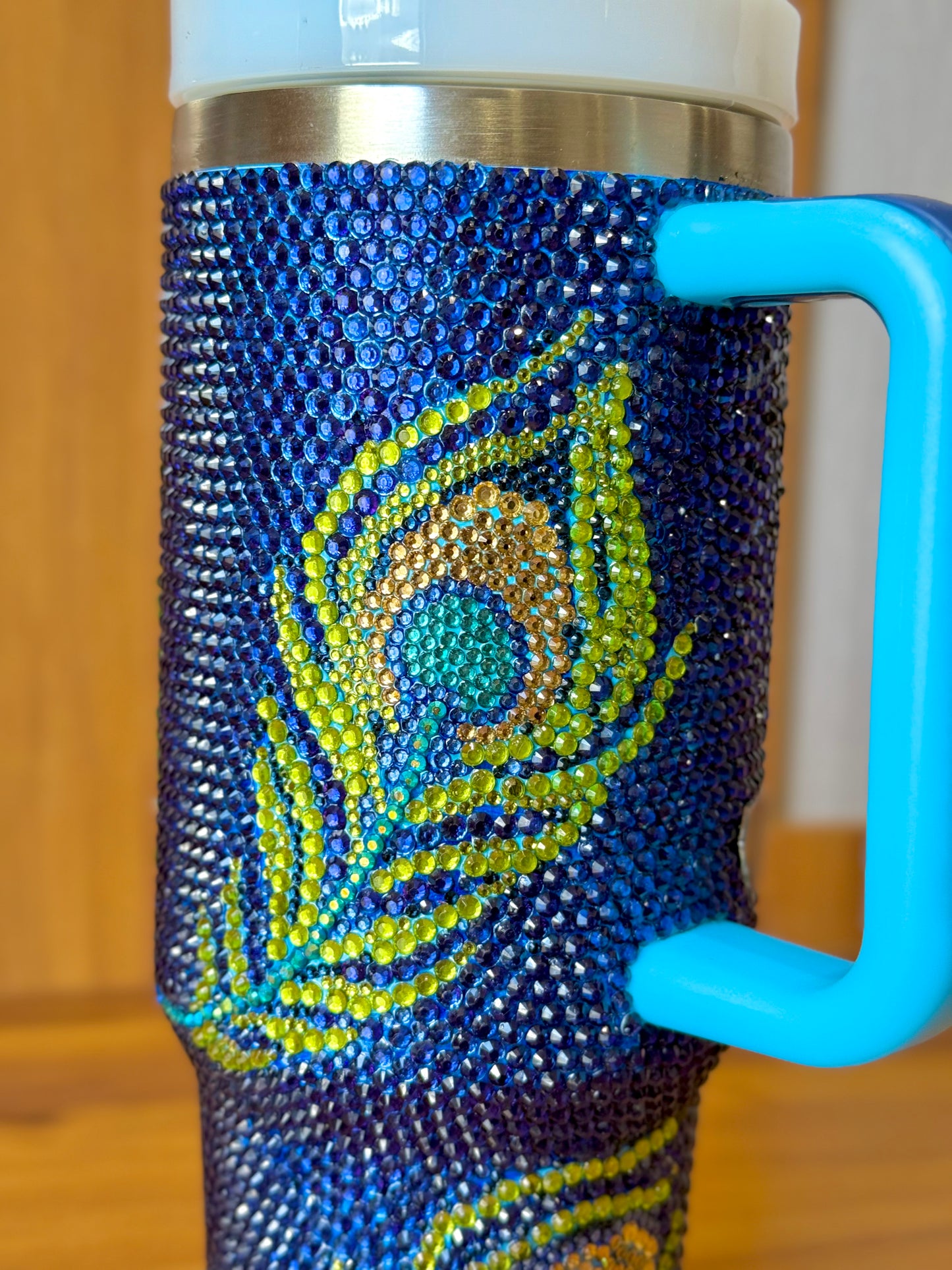 The Divine Radiance Peacock tumbler🦚
