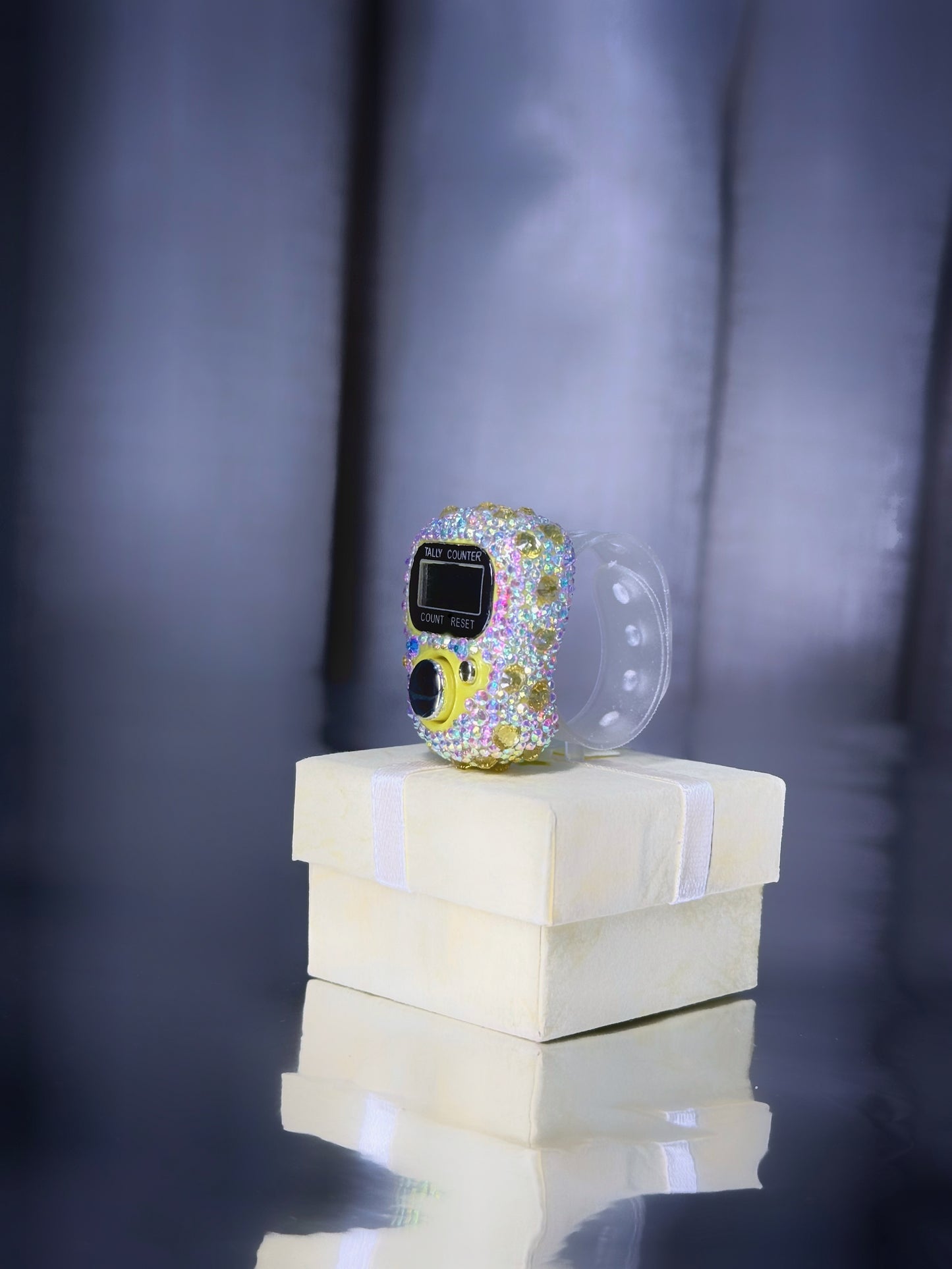 Solar Radiance - Yellow Digital Jaap Mala Counter for Mantra Chanting & Meditation